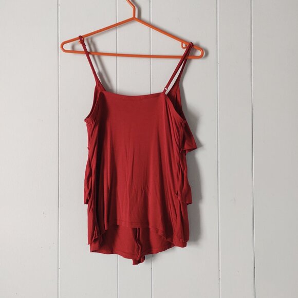 🌸 3 for $20 🌸 Smart Set Red Ruffle Front Tank Top - Picture 2 of 8